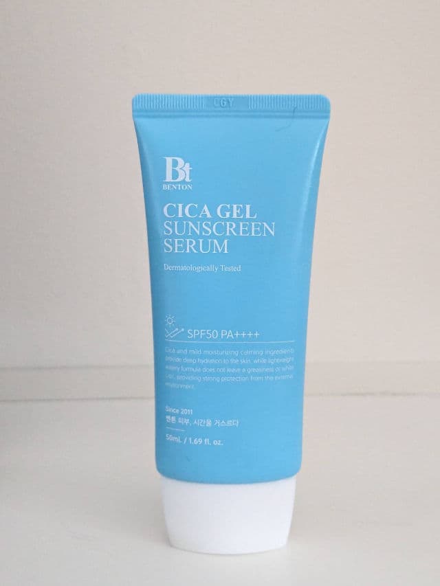 BENTON Cica Gel Sunscreen SPF50+ PA++++  review photo by Zeba
