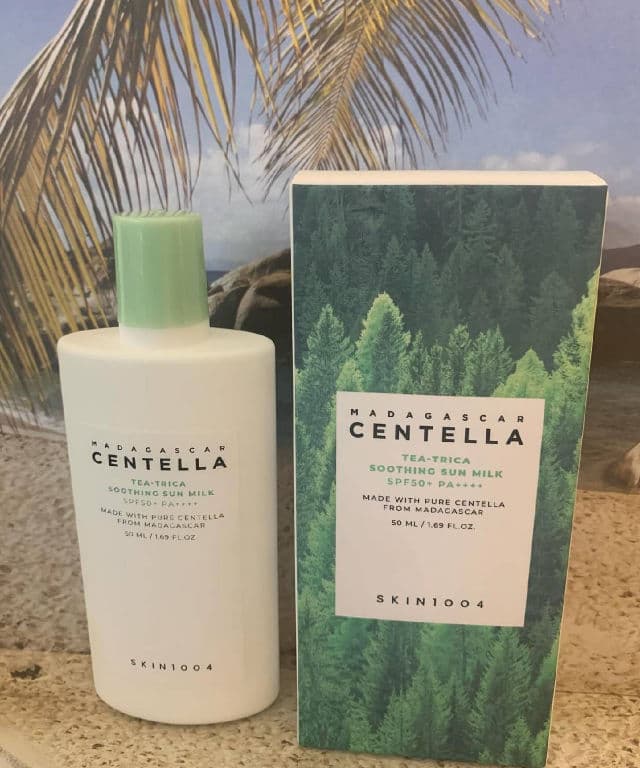 SKIN1004 Madagascar Centella Tea-Trica Soothing Sun Milk SPF50+ PA++++ review photo by Nagisaa