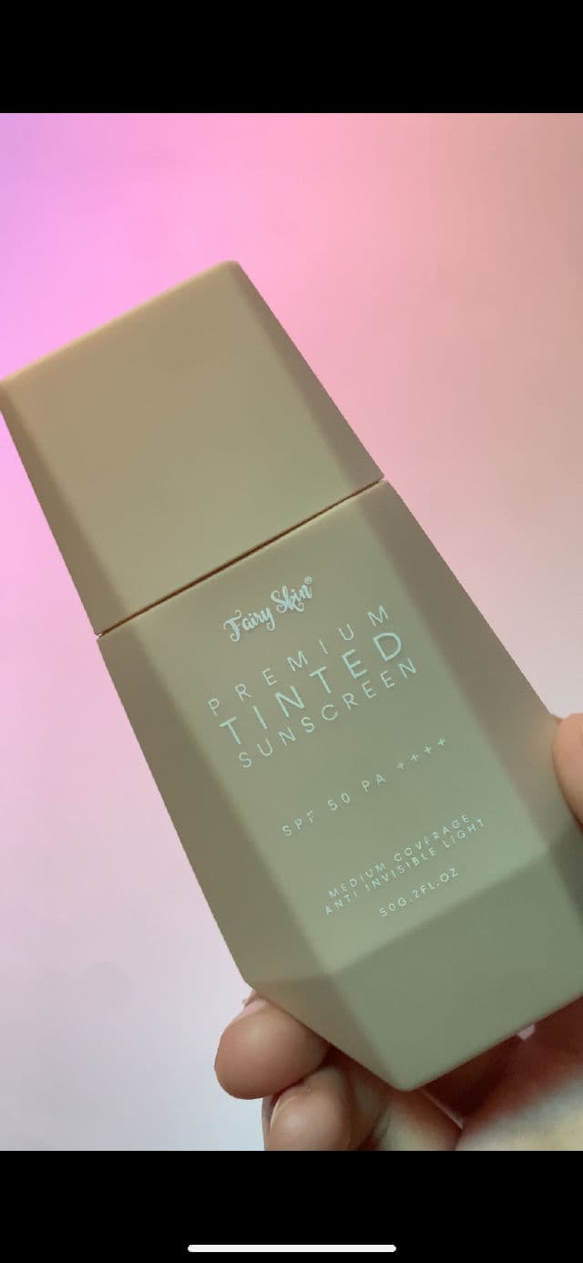 Fairy Skin Premium Tinted Sunscreen SPF50 PA++++ review photo by naveery