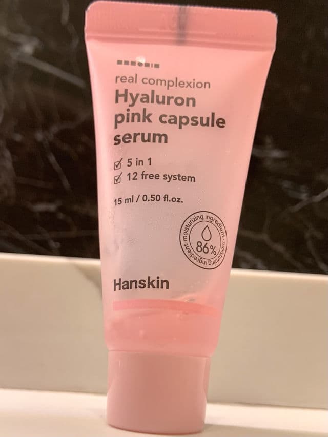 HANSKIN Hyaluron Pink Capsule Serum review photo by jociebellovlog