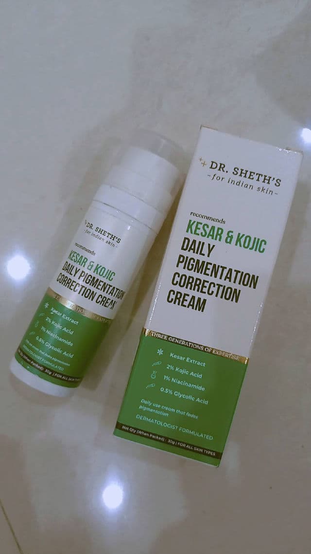Dr. Sheth's Kesar & Kojic Daily Pigmentation Correction Cream review photo by MaimoonaNoorain