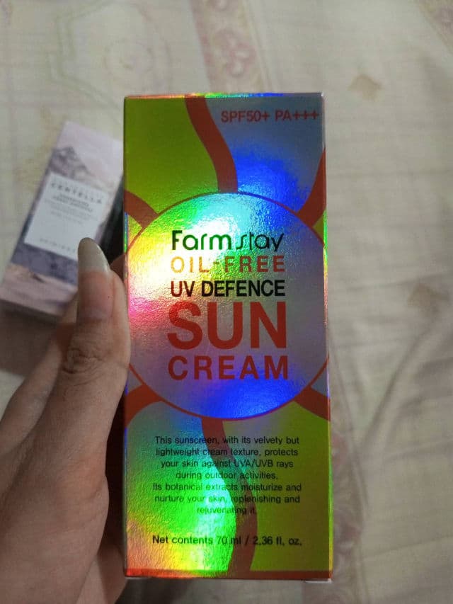 Farmstay Oil-Free UV Defence Sun Cream SPF50+ PA+++ review photo by cuppide