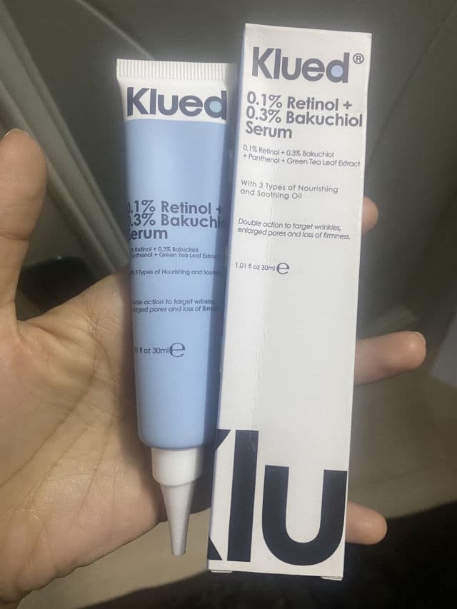 Klued 0.1% Retinol + 0.3% Bakuchiol Serum review photo by elaineghan