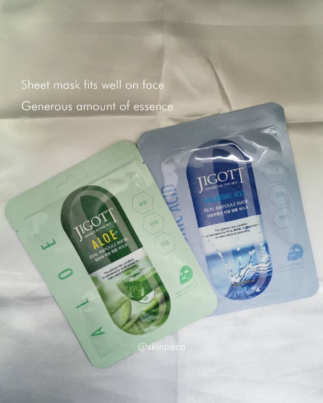 Jigott Hyaluronic Acid Real Ampoule Mask review photo by skinpaca