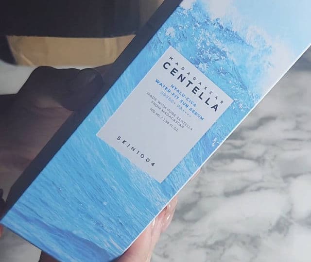 SKIN1004 Madagascar Centella Hyalu-Cica Water-Fit Sun Serum SPF50+ PA++++ review photo by silviadicienzo