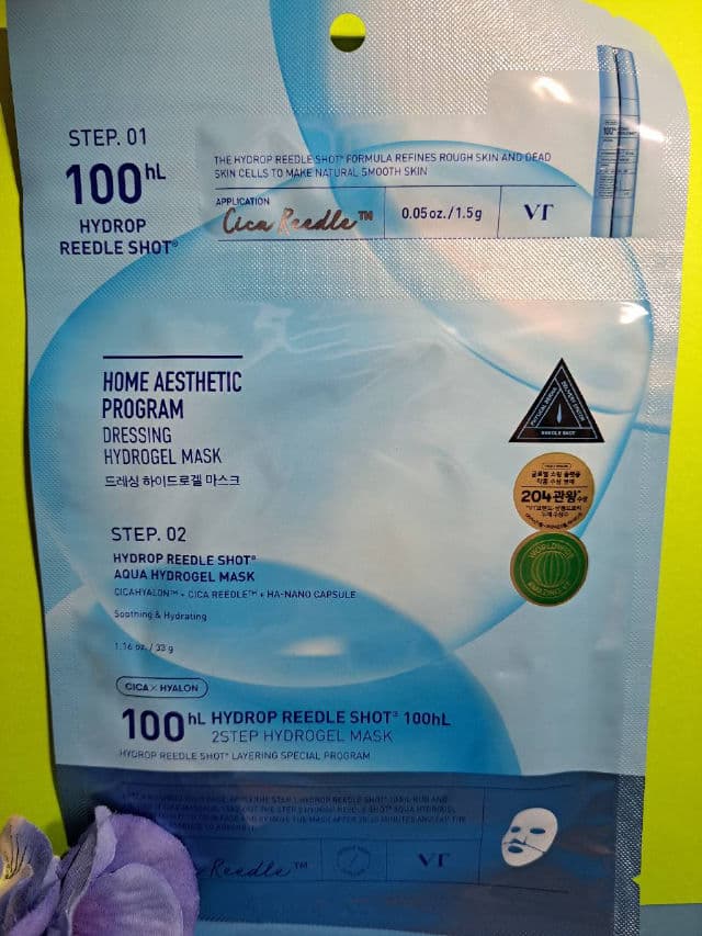 Hydrop Reedle Shot 100hL 2-Step Hydrogel Mask product review