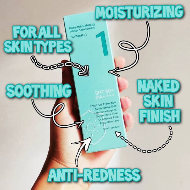 No.1 Pure-Full Calming Water Sunscreen SPF50+ PA++++  product review