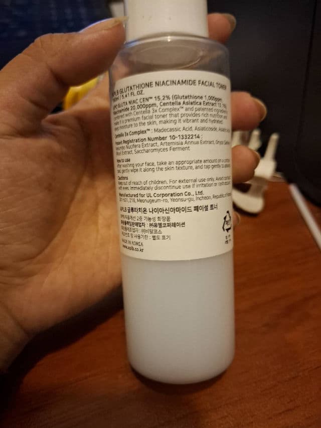 APLB Glutathione Niacinamide Facial Toner review photo by chanchito