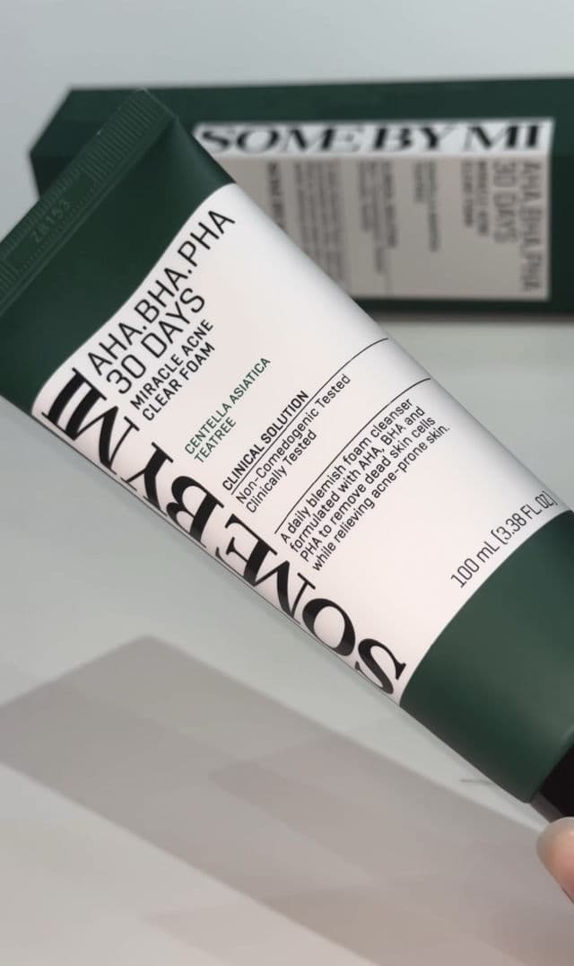 Some By Mi AHA BHA PHA 30 Days Miracle Acne Clear Foam review photo by leenzglamdiaries