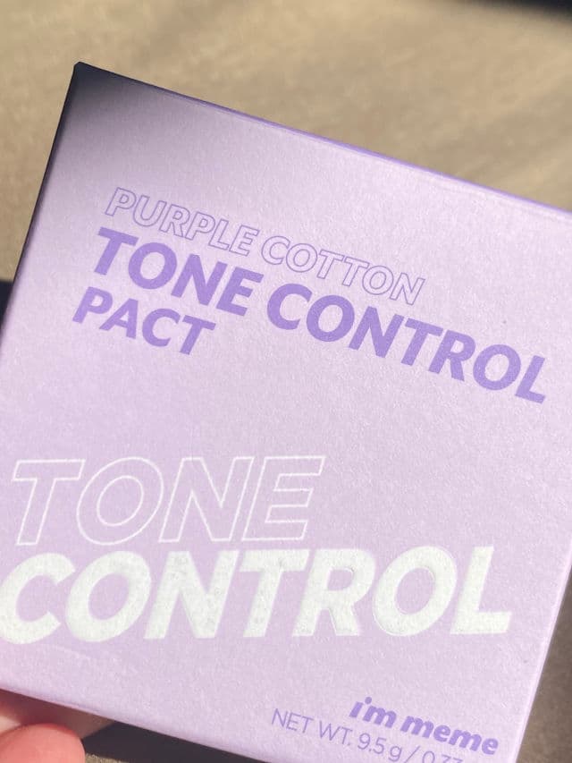 I'M MEME Purple Cotton Tone Control Pact review photo by pocelyn