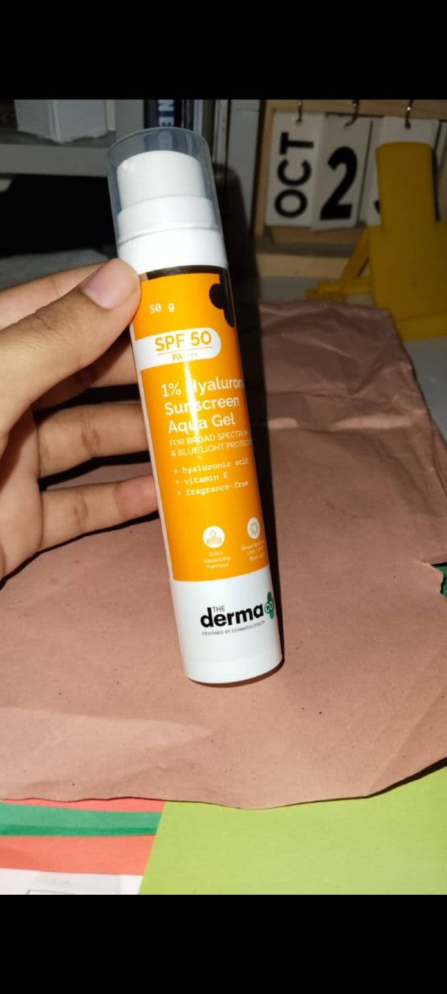 The Derma Co. C-Cinamide Sunscreen SPF 50 Aqua Gel with Vitamin C & Niacinamide, PA++++ review photo by MyBlossom
