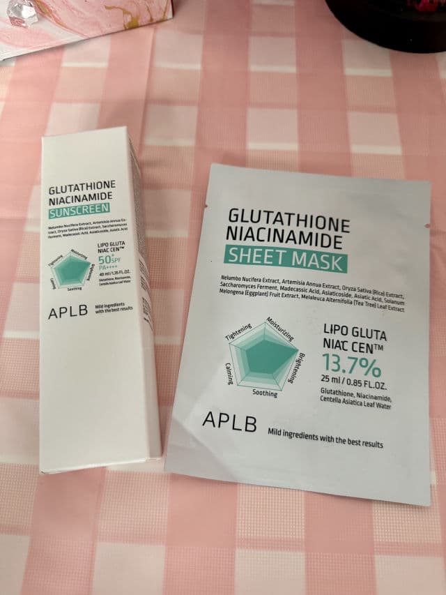 APLB Glutathione Niacinamide Sunscreen SPF50+ PA++++  review photo by ReviewsLynWrotes