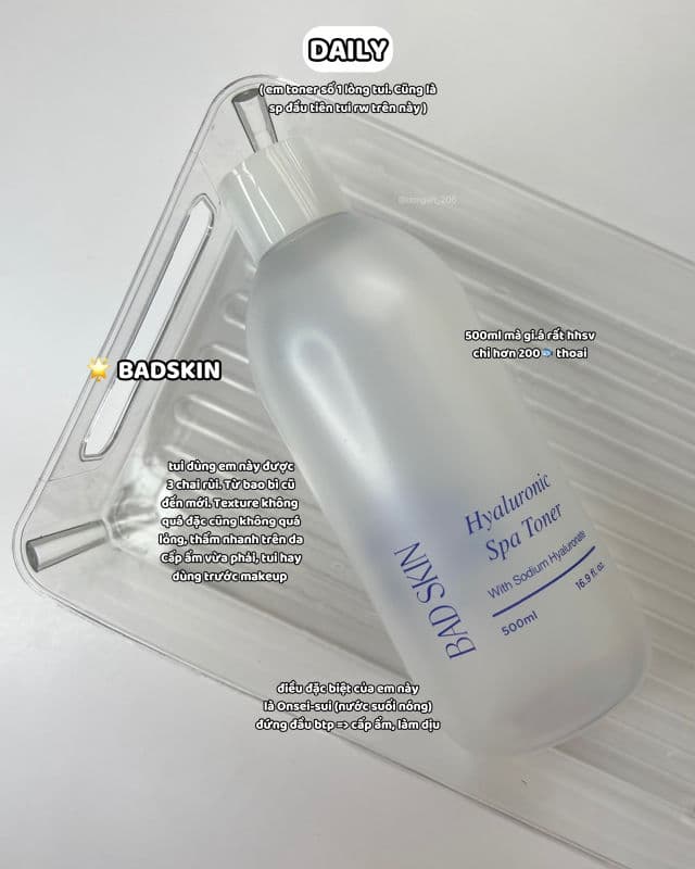 BADSKIN Hyaluronic Acid Spa Toner review photo by DoNgan