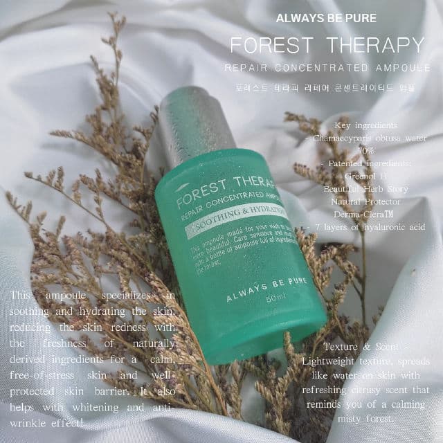 ALWAYS BE PURE Forest Therapy Repair Concentrated Ampoule review photo by skinjaem