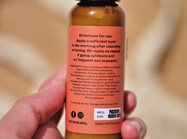 PATSkin Daily UV Defense Sunscreen SPF PA+++ review photo by NikkiGBG