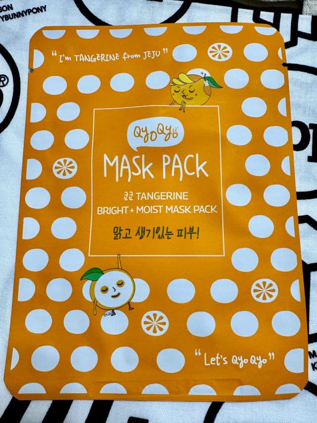 Qyo Qyo Tangerine Bright and Moist Mask Sheet Pack review photo by freshmochiskin