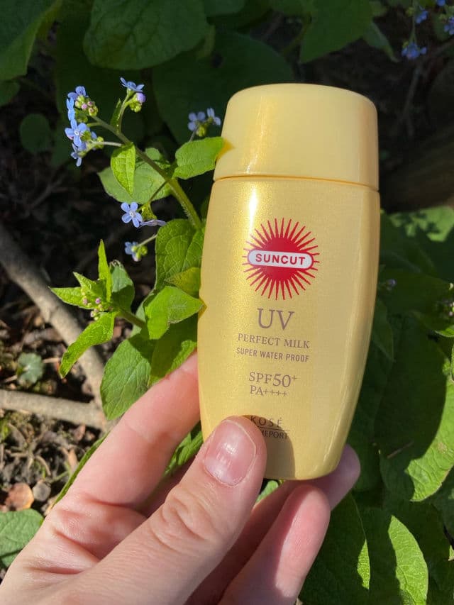 Kose Suncut Perfect UV Milk SPF50+ PA++++ review photo by sugarkittymeow