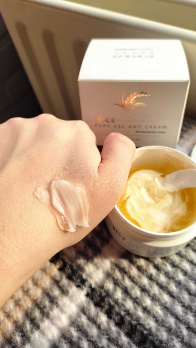 Rice Pure Gel and Cream product review