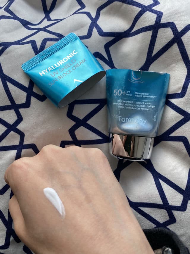 Farmstay Hyaluronic UV Shield Sun Block Cream SPF 50+ PA+++ review photo by nurg