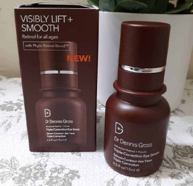 Dr. Dennis Gross Skincare Ferulic + Retinol Triple Correction Eye Serum review photo by SarahR