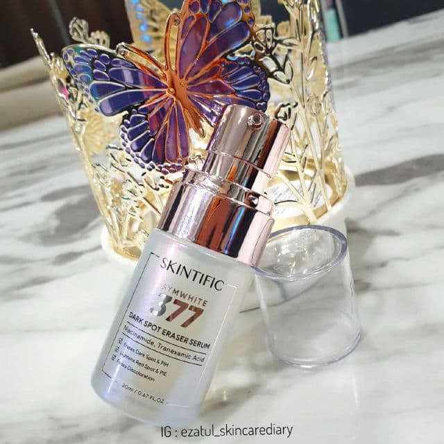 Skintific SymWhite377 Dark Spot Eraser Serum review photo by ezatulSkincareDiary