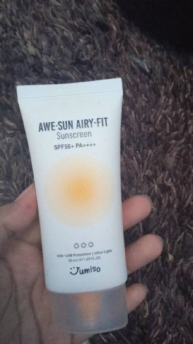 Jumiso Awe-Sun Airyfit Sunscreen SPF50+ PA ++++  review photo by asyanie