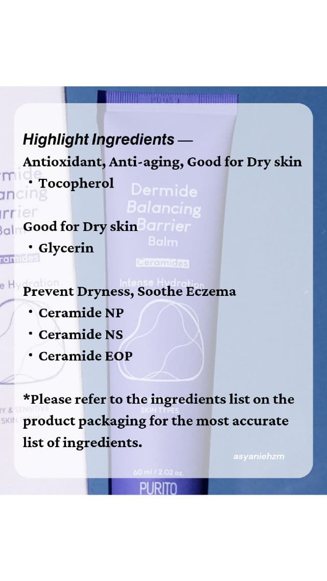 PURITO Dermide Balancing Barrier Balm review photo by asyanie