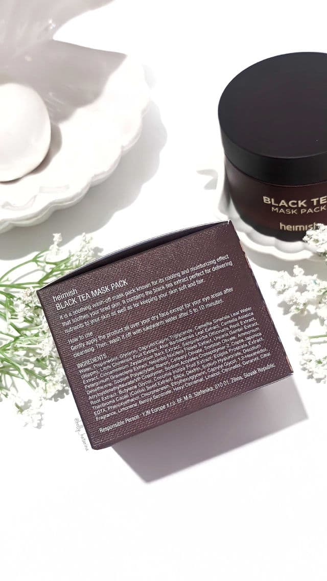 Heimish Black Tea Mask Pack review photo by Hollykatarina