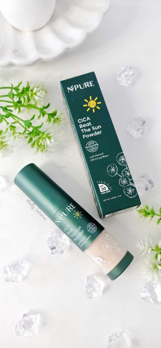 N'Pure Cica Beat The Sun Powder SPF 30 review photo by Hollykatarina