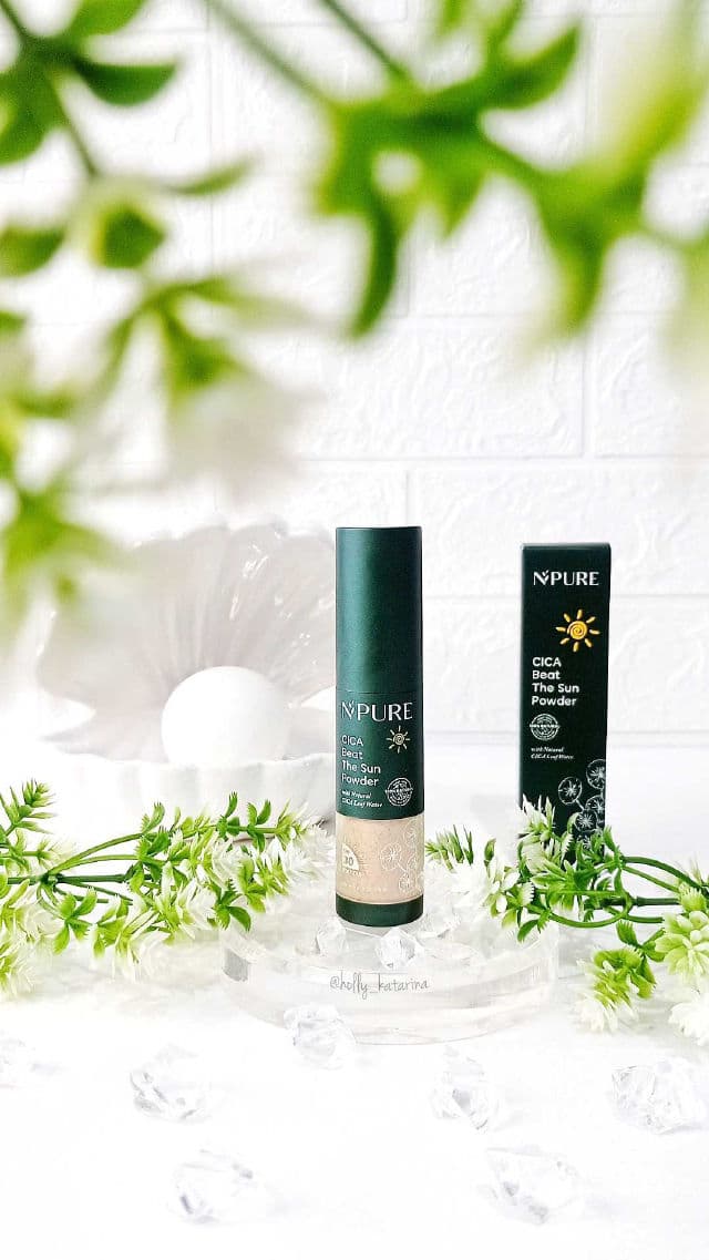 N'Pure Cica Beat The Sun Powder SPF 30 review photo by Hollykatarina