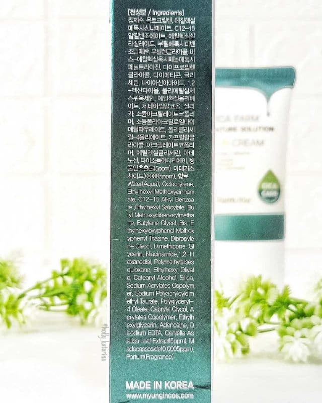 Farmstay Cica Farm Nature Solution Sun Cream SPF 50+ /PA++++ review photo by Hollykatarina