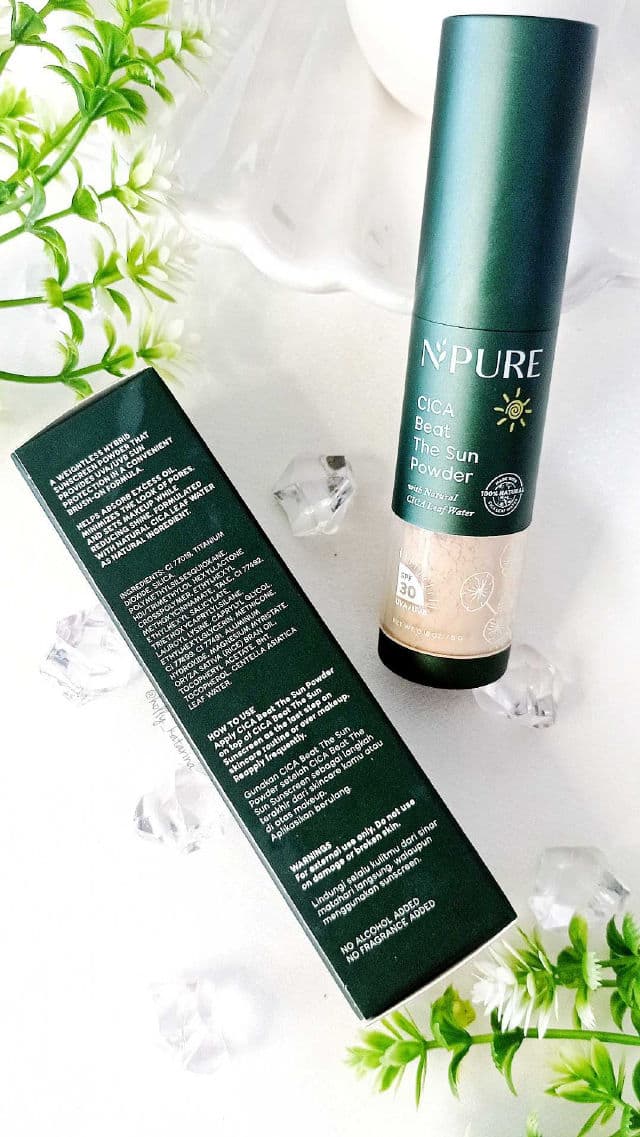 N'Pure Cica Beat The Sun Powder SPF 30 review photo by Hollykatarina