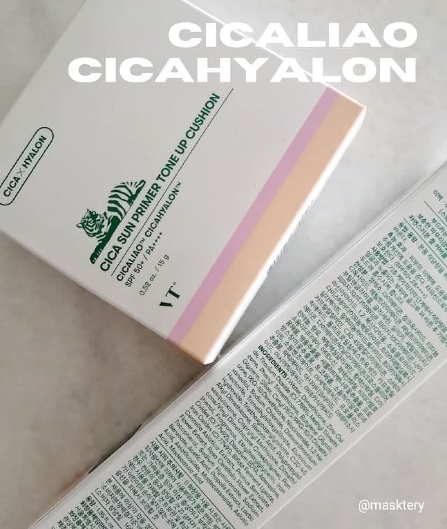 VT COSMETICS Cica Sun Primer Tone Up Cream SPF50+ PA++++ review photo by Masktery