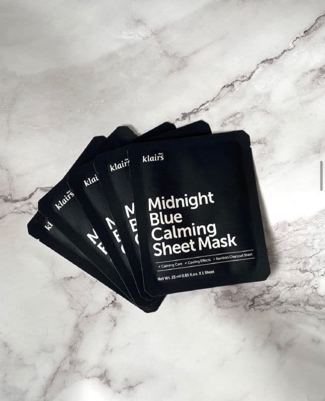 Midnight Blue Calming Sheet Mask product review