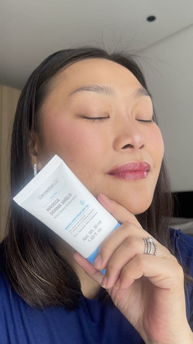 Centellian24 Madeca Derma Shield Vital Dewy Sunscreen SPF 50+ review photo by Glads