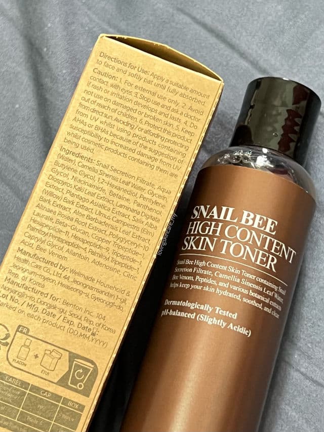 BENTON Snail Bee High Content Skin Toner review photo by AnnaLola