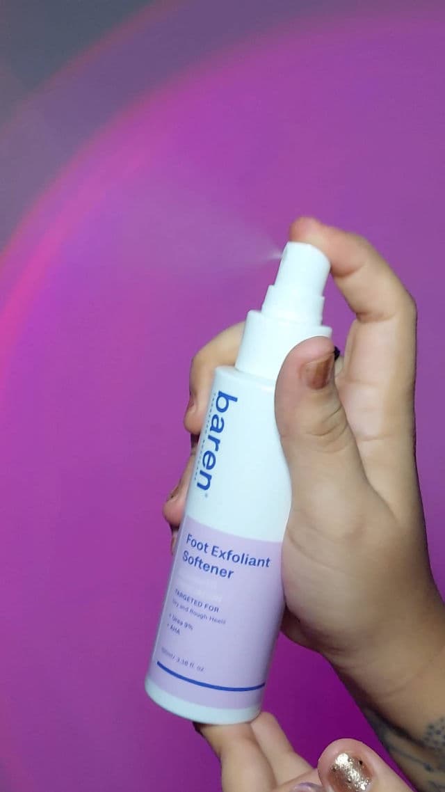 Baren Foot Softener At-home Kit: Foot File & Callus Softener Spray review photo by Mckeline