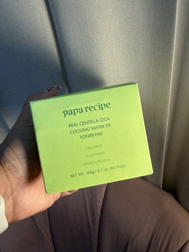 PAPA RECIPE Real Centella Cica Cooling Water Fit Toner Pad review photo by albamadi