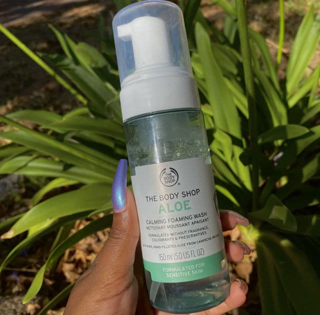 The Body Shop Aloe Calming Foaming Wash review photo by glazeddonut