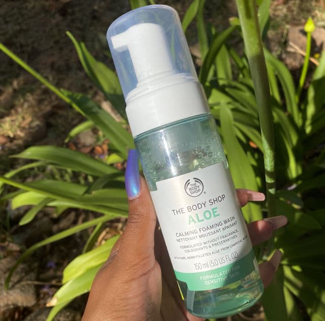 The Body Shop Aloe Calming Foaming Wash review photo by glazeddonut