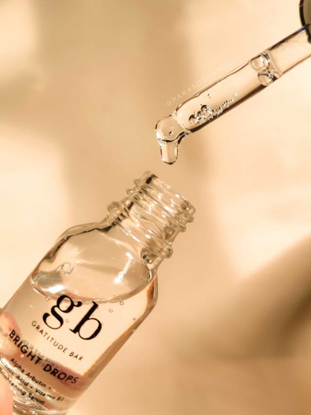 Gratitude Bar Bright Drops - Alpha Arbutin Hyaluronic Acid Vitamin B3 Brightening Serum review photo by parasootamol