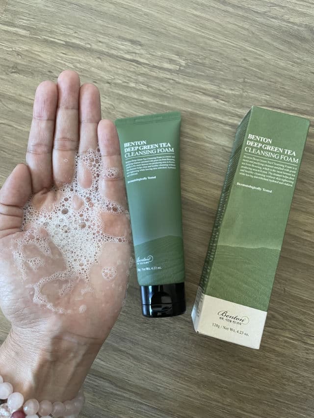 BENTON Deep Green Tea Cleansing Foam review photo by MaggieMG