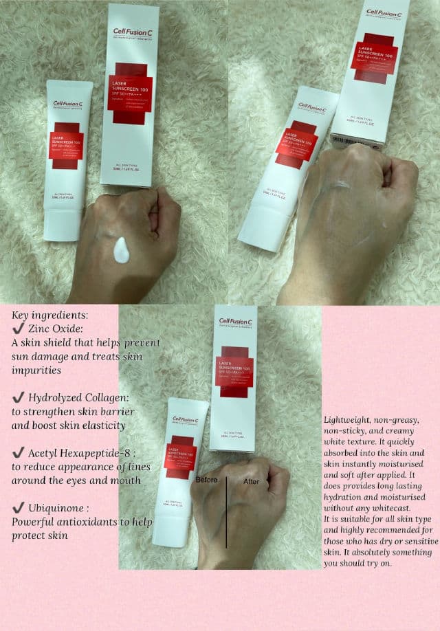 Cell Fusion C Laser Sunscreen 100 SPF50+/PA+++ review photo by MaggieMG