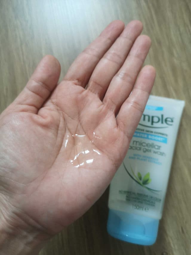 Simple Water Boost Micellar Facial Gel Wash review photo by MaggieMG