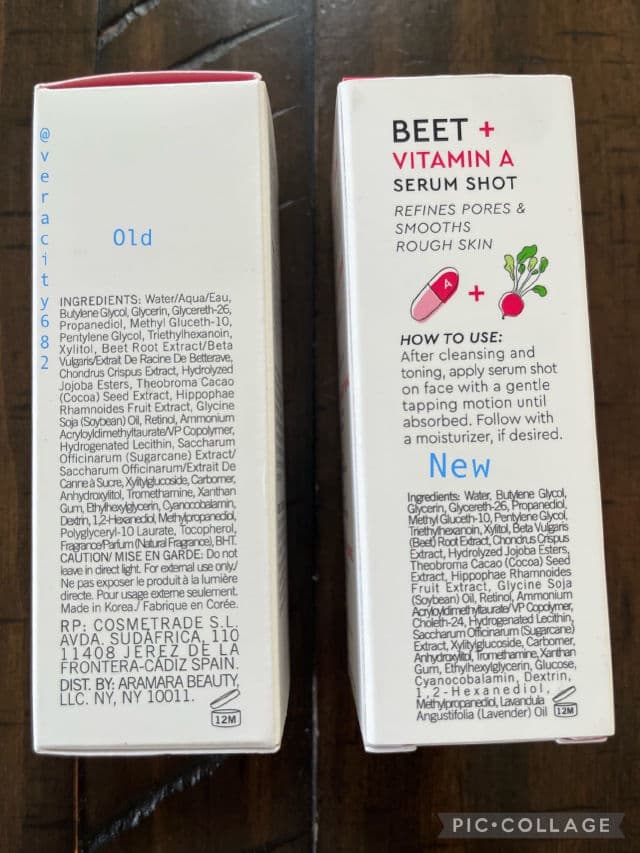 Beet + Vitamin A Serum Shot product review