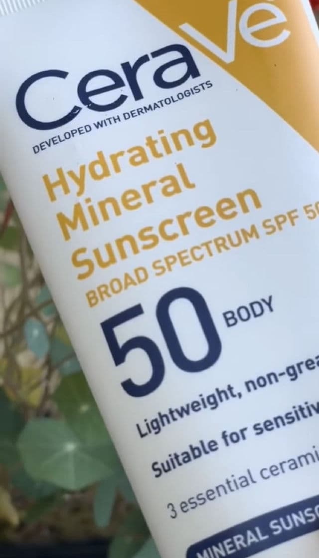 CeraVe Hydrating Sunscreen SPF50 - Body review photo by willworkformascara