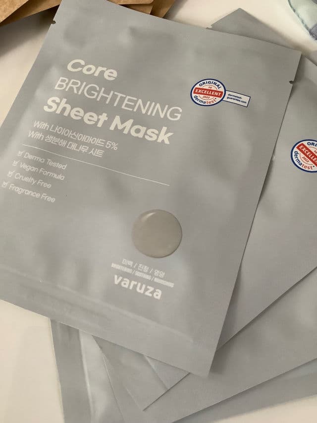 Core Brightening Sheet Mask with Niacinamide 5% product review