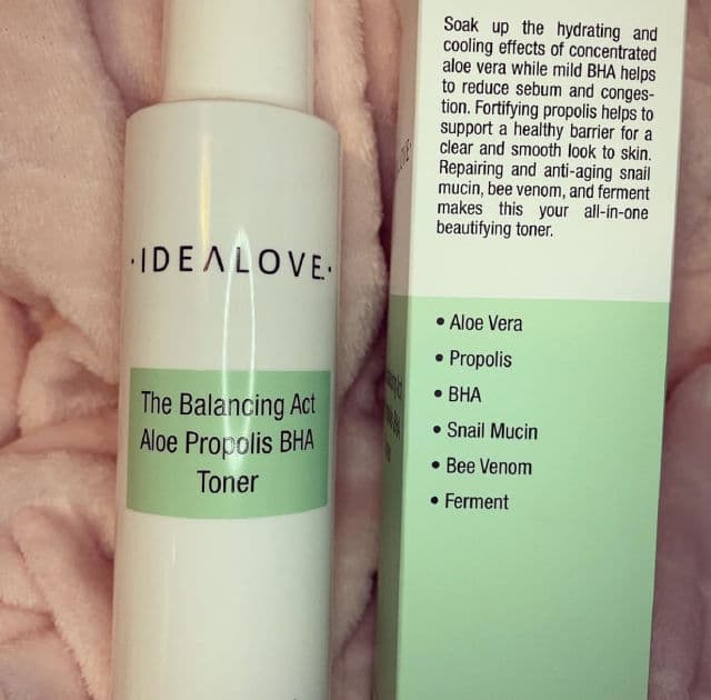 Idealove The Balancing Act Aloe Propolis BHA Toner review photo by Beri1872