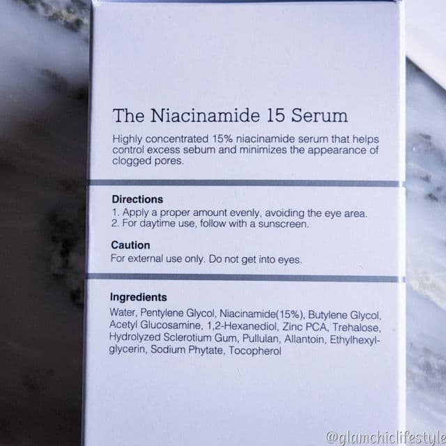 COSRX The Niacinamide 15 Serum review photo by glamchiclifestyle