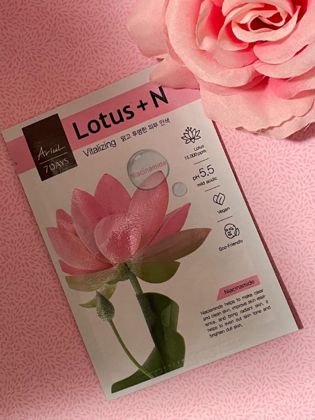 Ariul 7 Days Lotus + N Vitalizing Mask Sheet  review photo by ihearteverithing